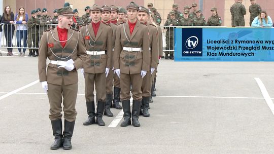 Licealiści z Rymanowa wygrali Wojewódzki Przegląd Musztry Klas Mundurowych