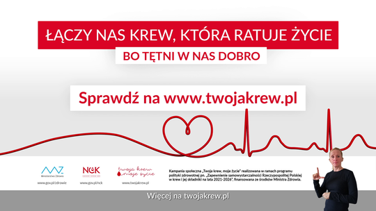 RCKiK w Rzeszowie prowadzi kampanię społeczną "Twoja krew, moje życie".