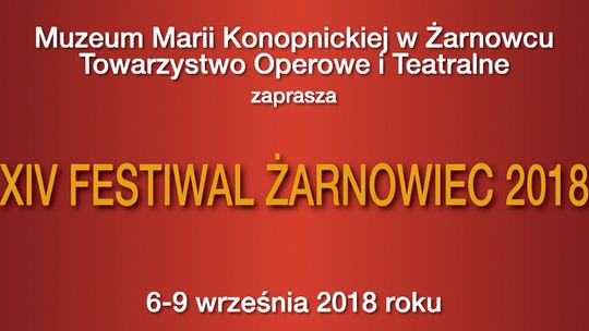 Zaproszenie na XIV Festiwal Żarnowiec 2018