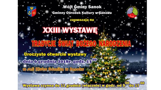 Zaproszenie na XXIII Wystawę "Tradycje Świąt Bożego Narodzenia"