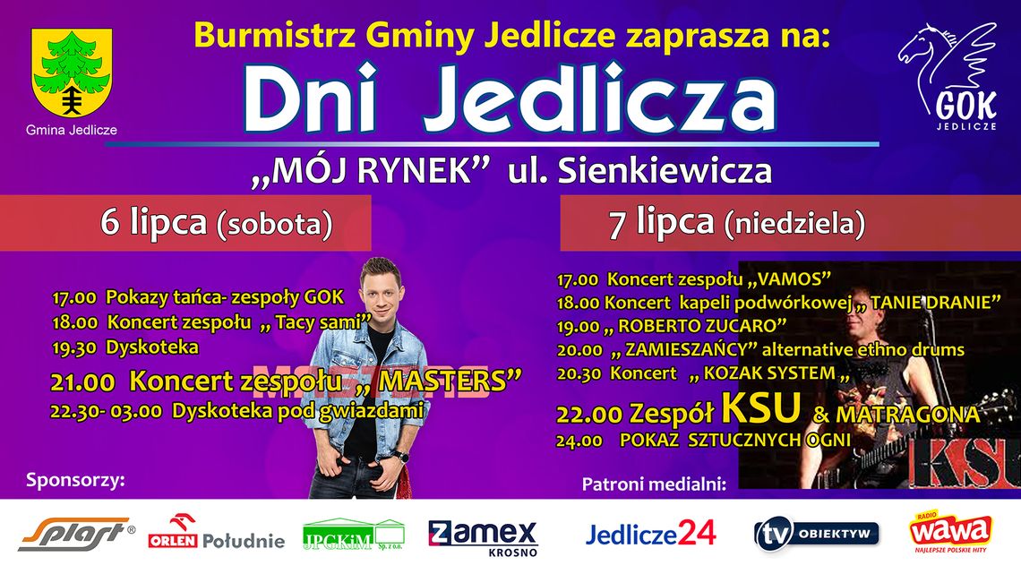 Dni Jedlicza 2019 – największa impreza plenerowa w gminie Jedlicze
