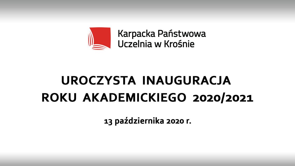 Inauguracja roku akademickiego 2020/2021 w KPU w Krośnie