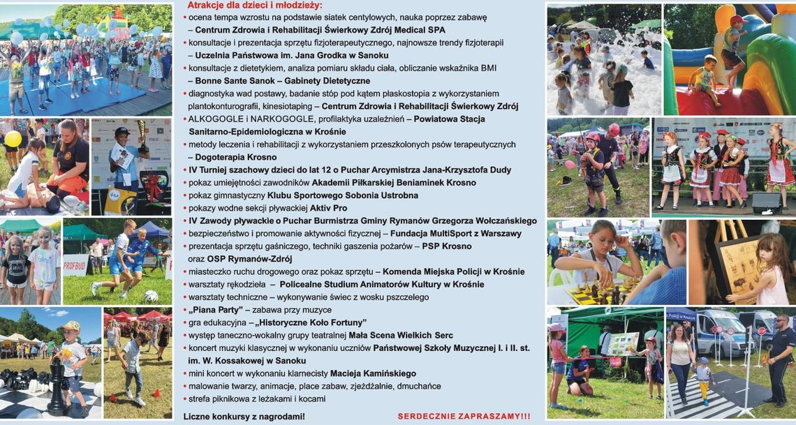 Rymanów-Zdrój zaprasza na XII Ogólnopolski Piknik Rodzinny