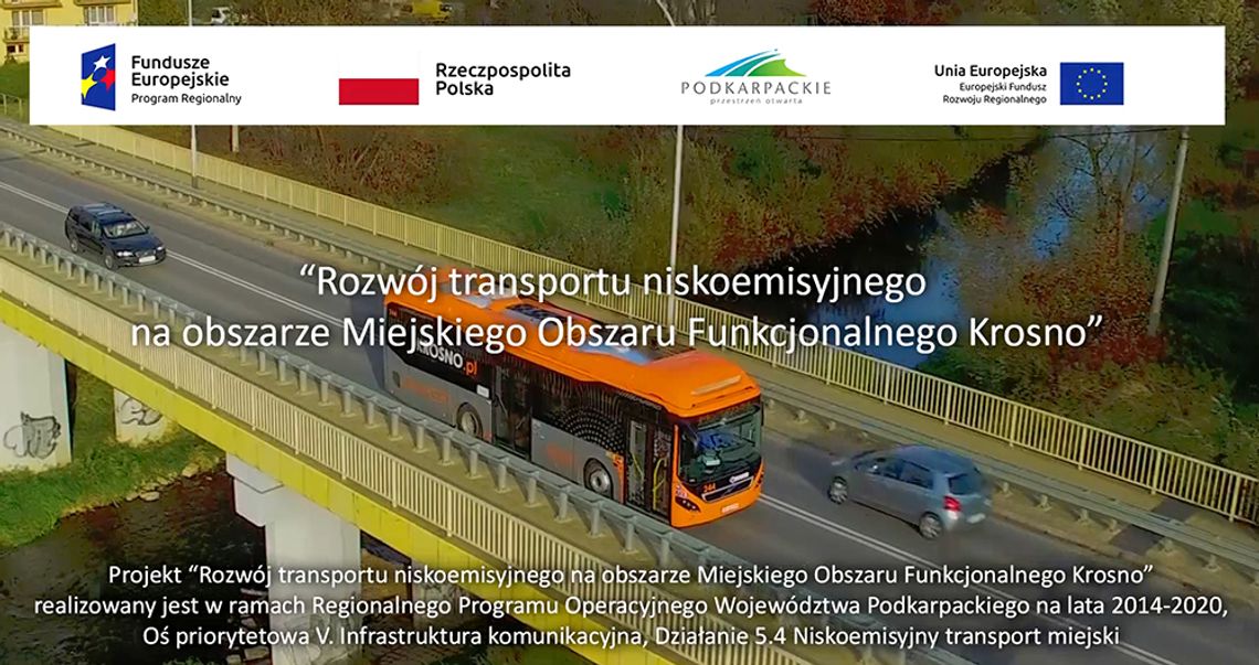 Spot reklamowy promujący komunikację miejską na obszarze MOF Krosno