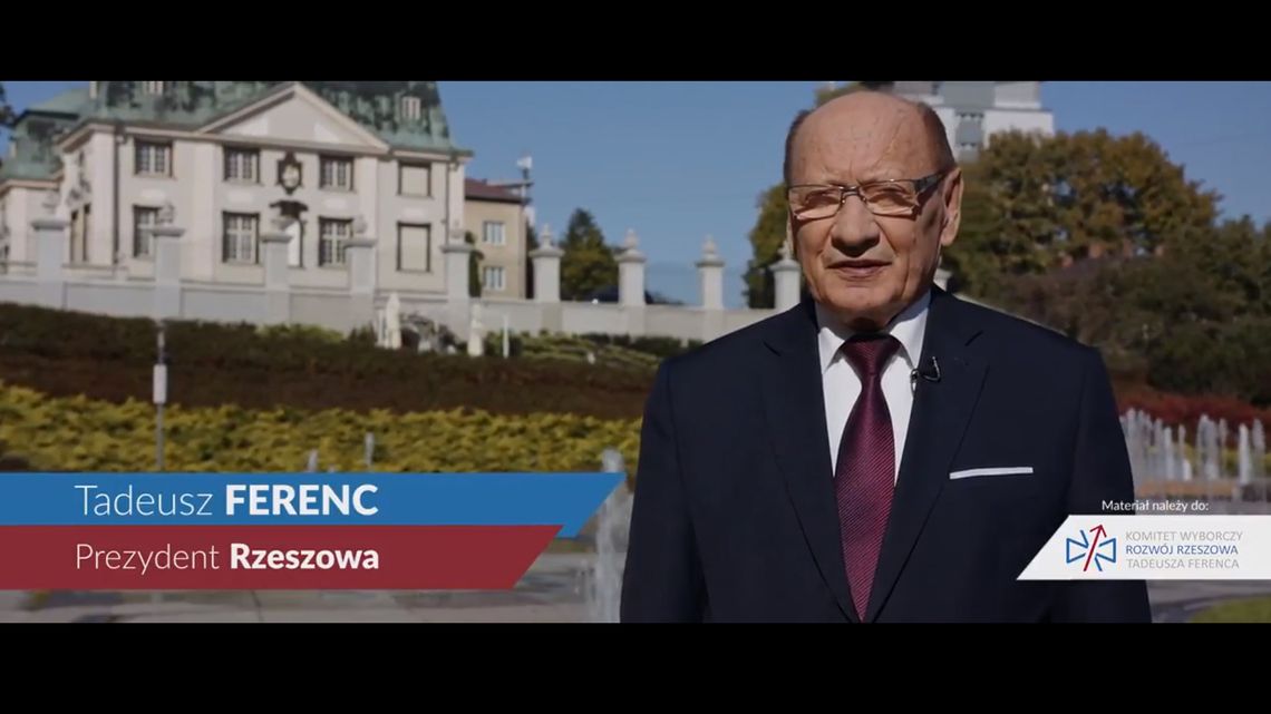 Spot Wyborczy Tadeusza Ferenca - kandydata na prezydenta Rzeszowa, KW Stowarzyszenie Rozwój Rzeszowa