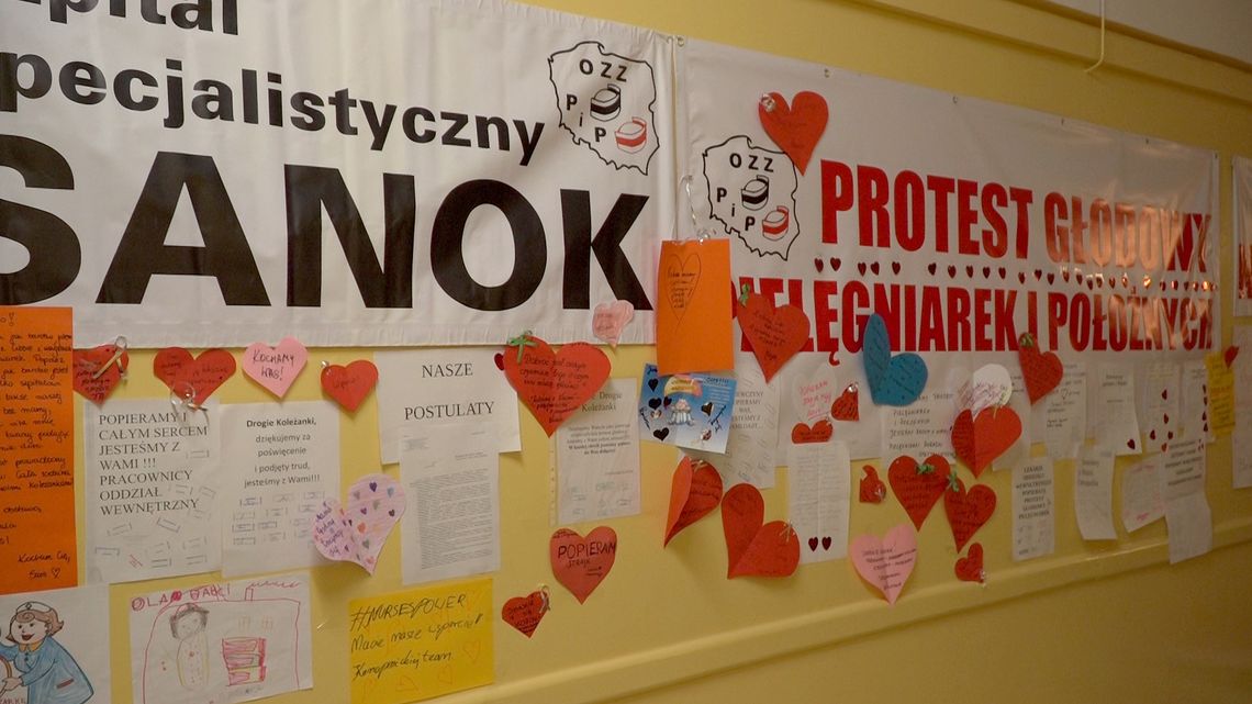 Trwa 10 doba protestu głodowego pielęgniarek w sanockim szpitalu