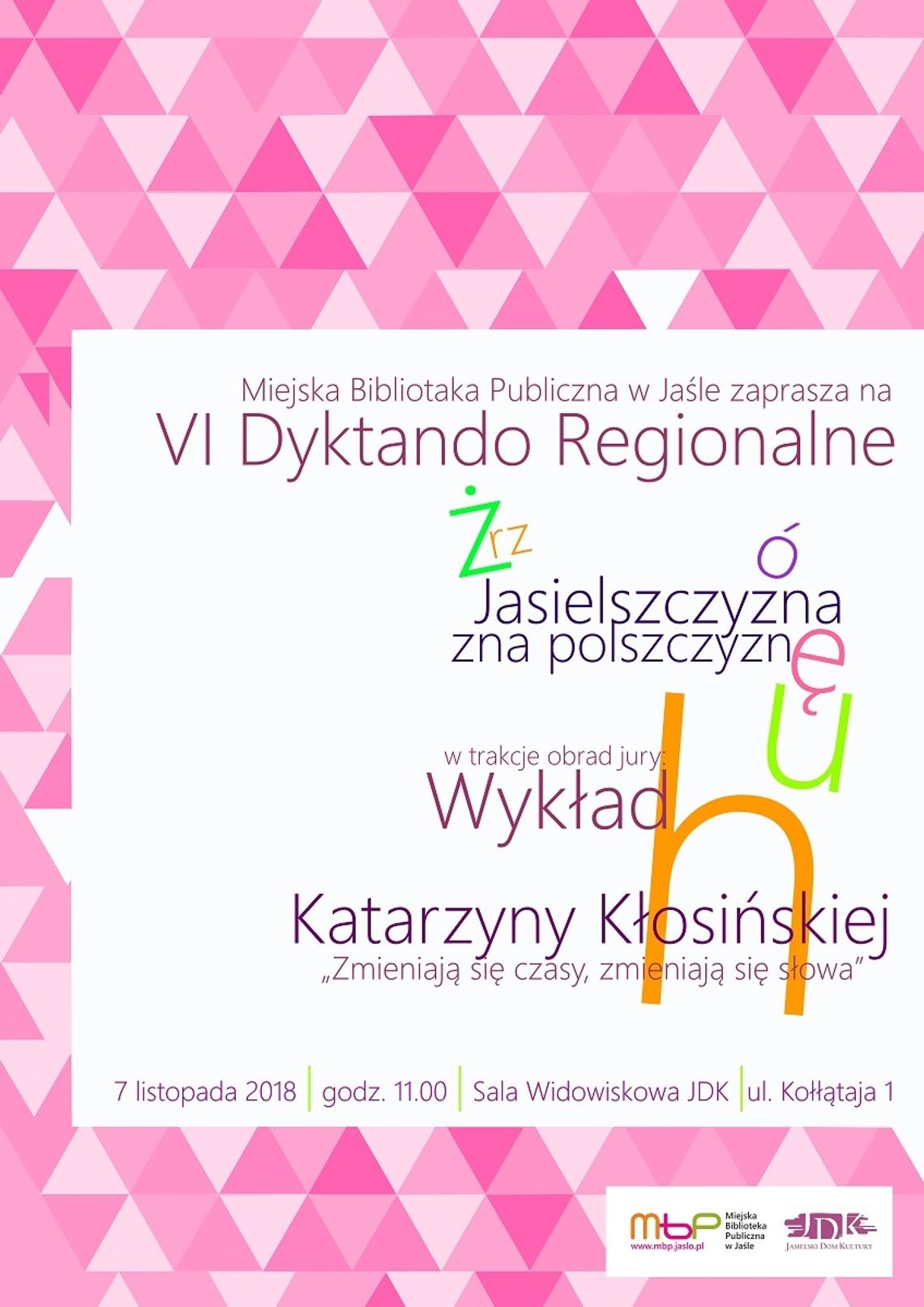  VI dyktando regionalne w MBP w Jaśle