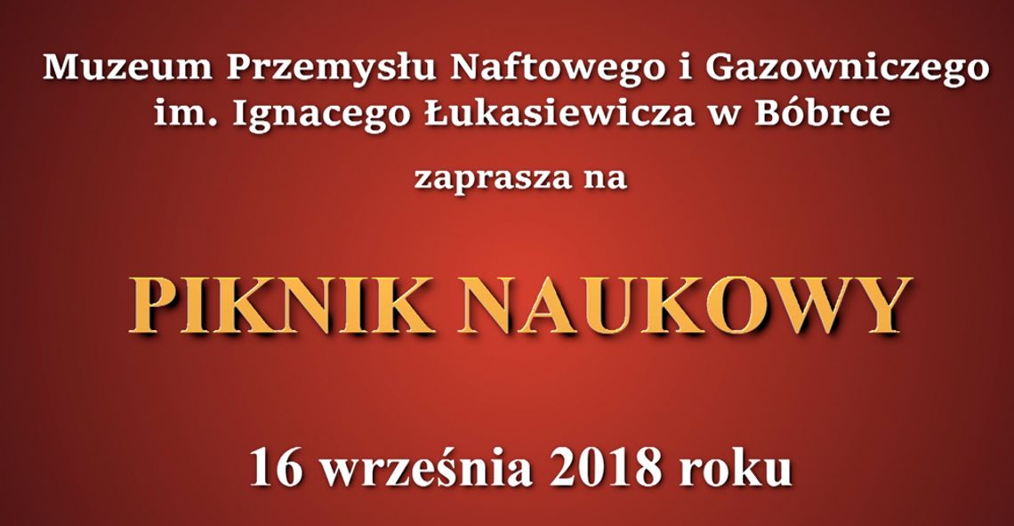 ZAPROSZENIE NA PIKNIK NAUKOWY