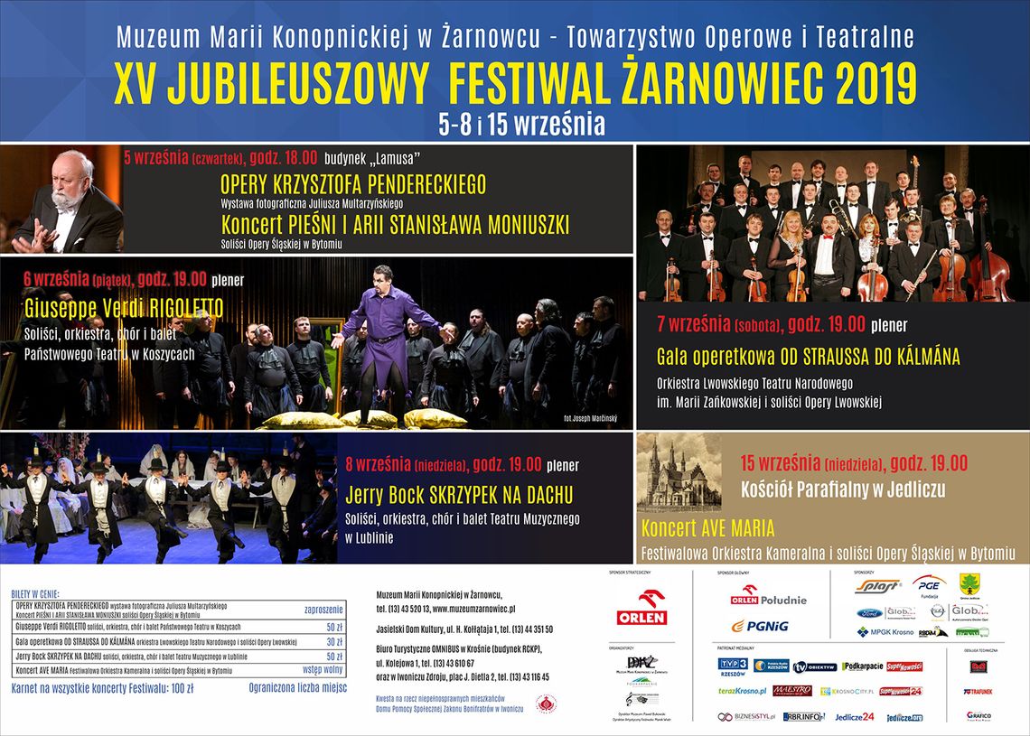 Zaproszenie na XV Jubileuszowy Festiwal Żarnowiec 2019